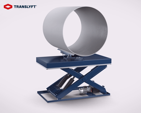 bobina su piattaforma elevatrice translyft 
