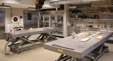 Table vétérinaire Translyft dans un zoo