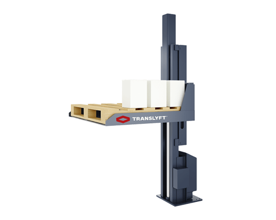 translyft pallet mover mounted on the floor