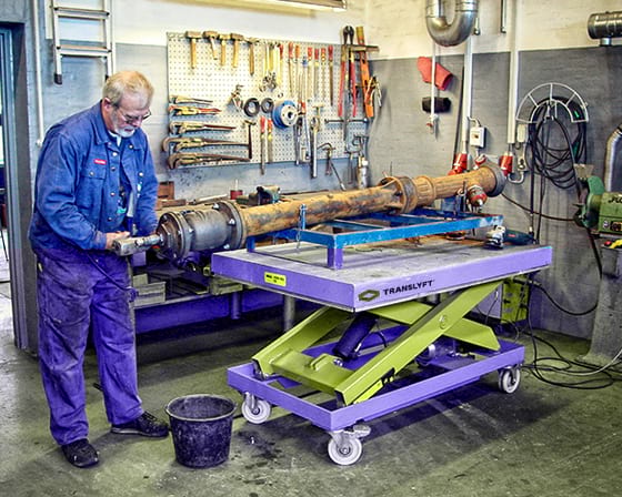 Translyft løftebord med hjul
