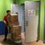 Goods lift between level in supermarket - top