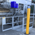 Supermarket galvanized lifting table outside