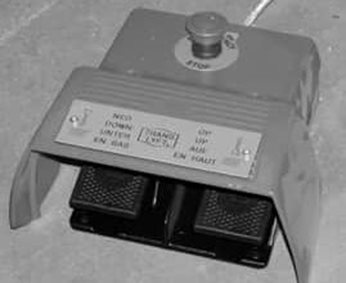 Foot pedal stearing