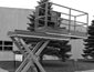 Sideways retractable platform