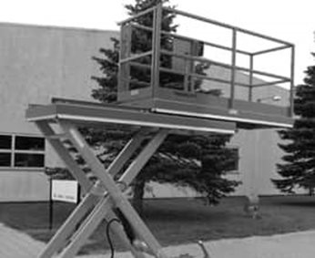 Sideways retractable platform